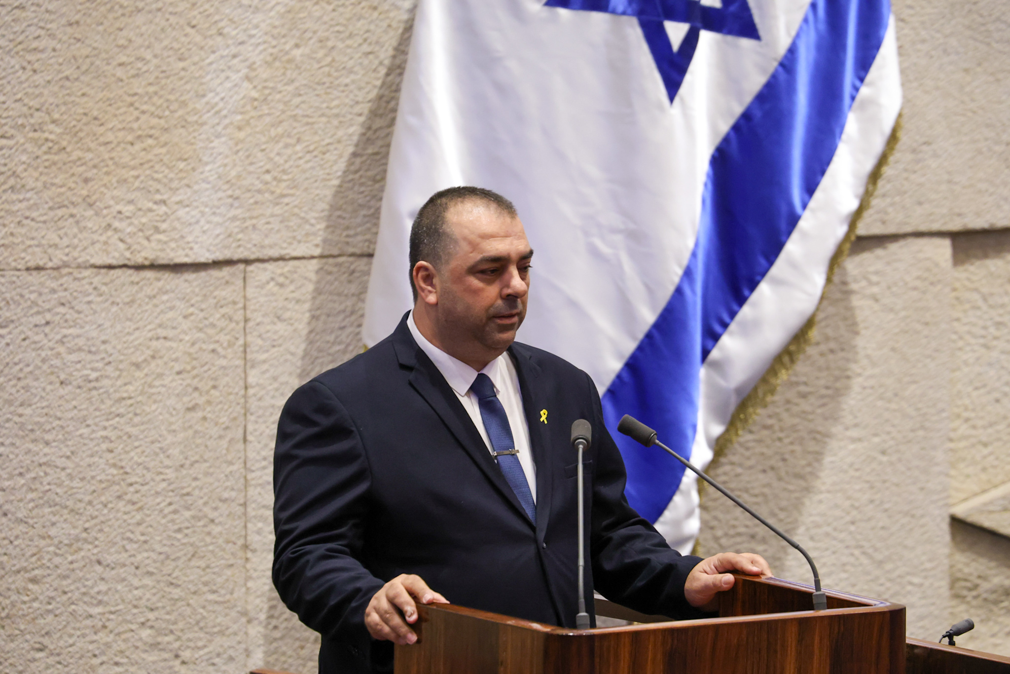 המחליף של גלנט: עפיף עבד הצהיר אמונים במליאת הכנסת. צפו