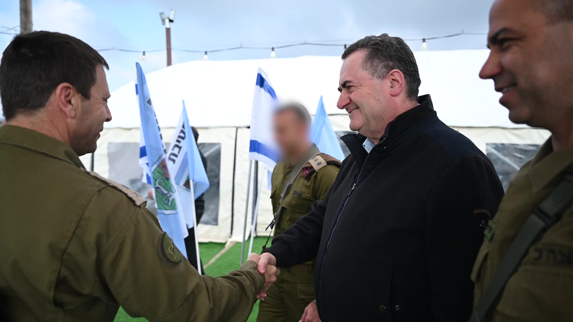 שר הביטחון בסיור באיוש 12.1.25 שירה קינן 4