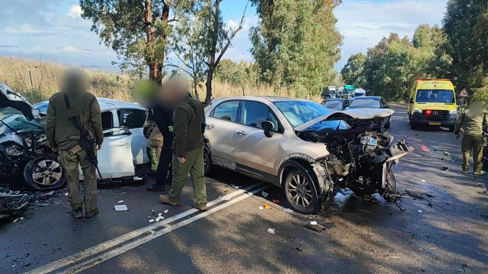 זירת התאונה