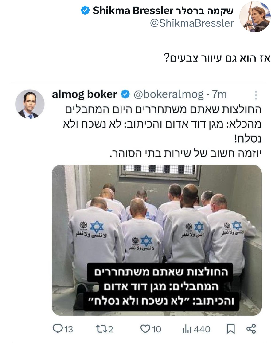 "עיוורת אויבים": ברשת זעמו על דבריה של שקמה ברסלר