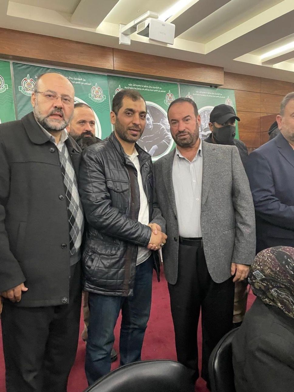 עם פתחי חאמד מימין וסאלח אל ערורי