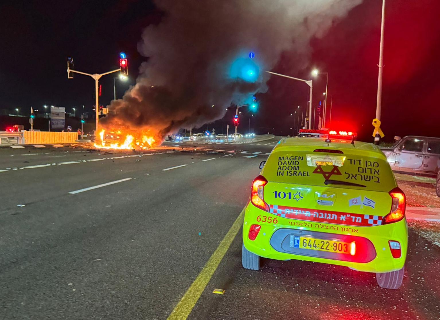 תקרית בדרום: אדם נהרג בפיצוץ רכב סמוך לשדרות