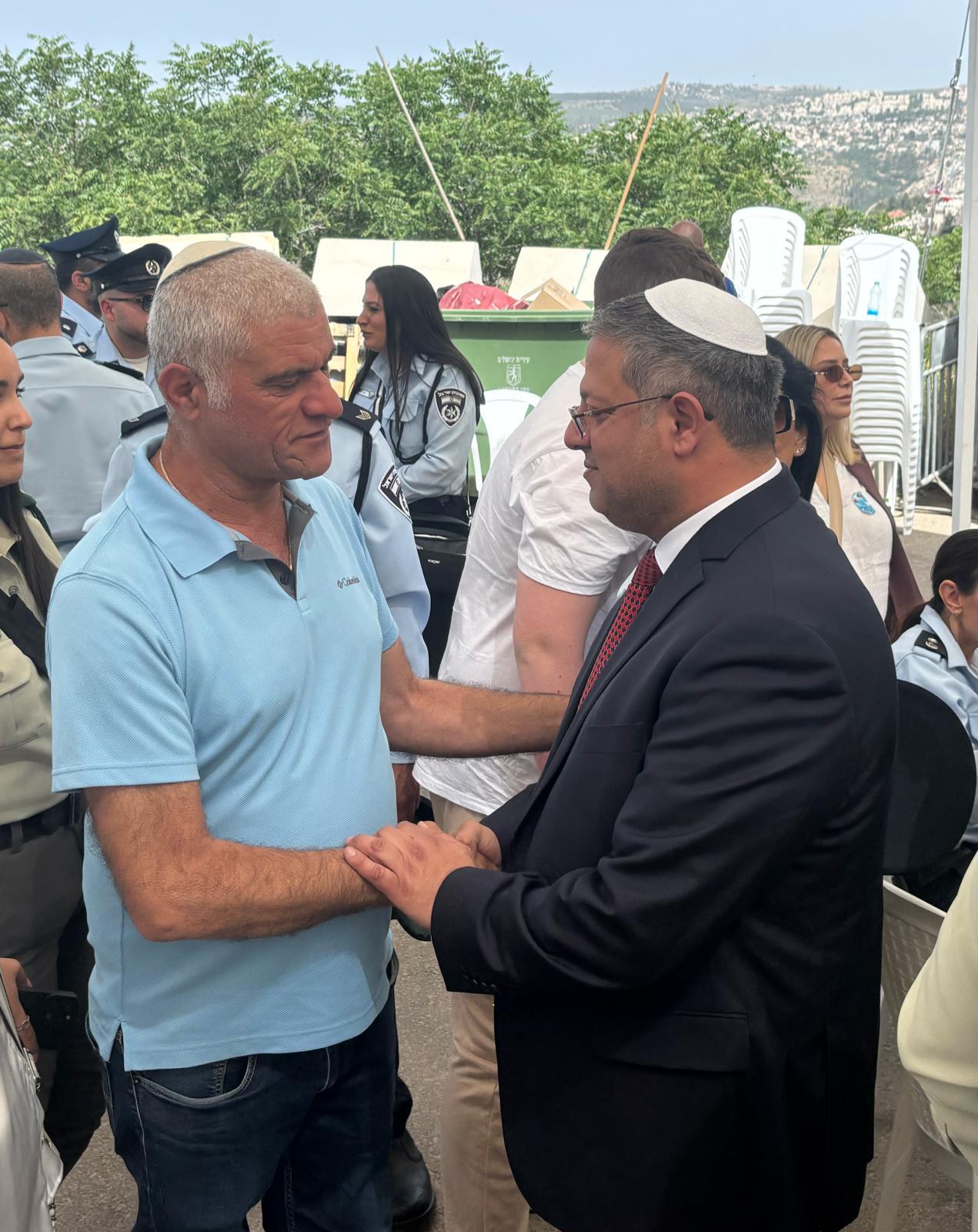 בן גביר: בזכות השוטרים שנפלו נמנע אסון גדול יותר ב-7.10