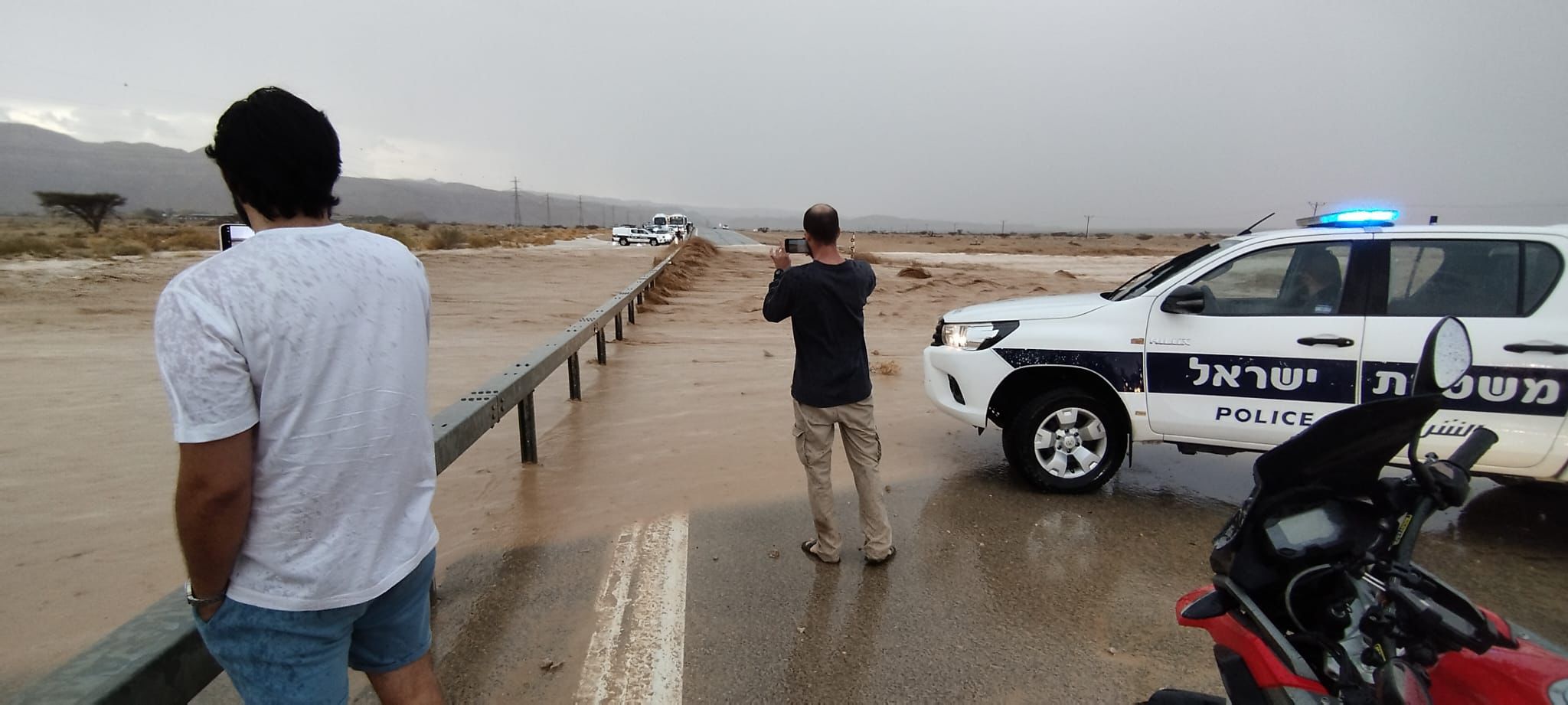 בעקבות השיטפונות: היציאות מאילת נחסמו לתנועה