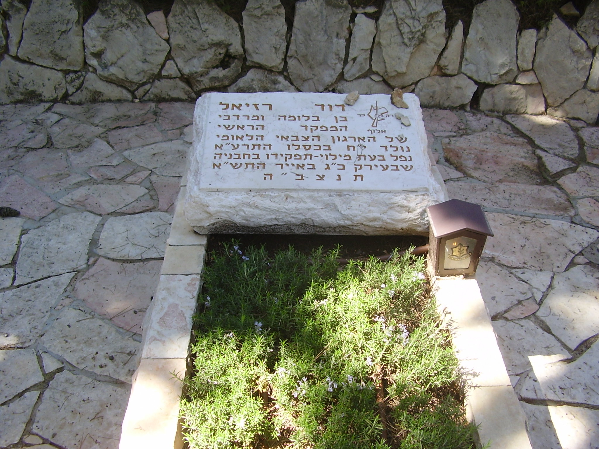 קברו של אלוף דוד רזיאל (ד"ר אבישי טייכר, ויקימדיה)