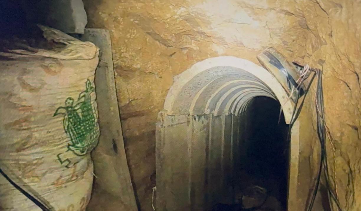 צפו: צה"ל השמיד מנהרת ענק באזור ציר מורג