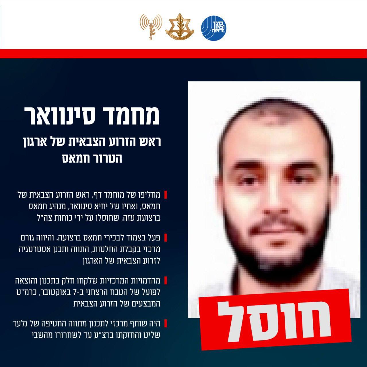 חדשות השבת: חמאס מקשיח עמדות, צה"ל מאשר את חיסול סינוואר