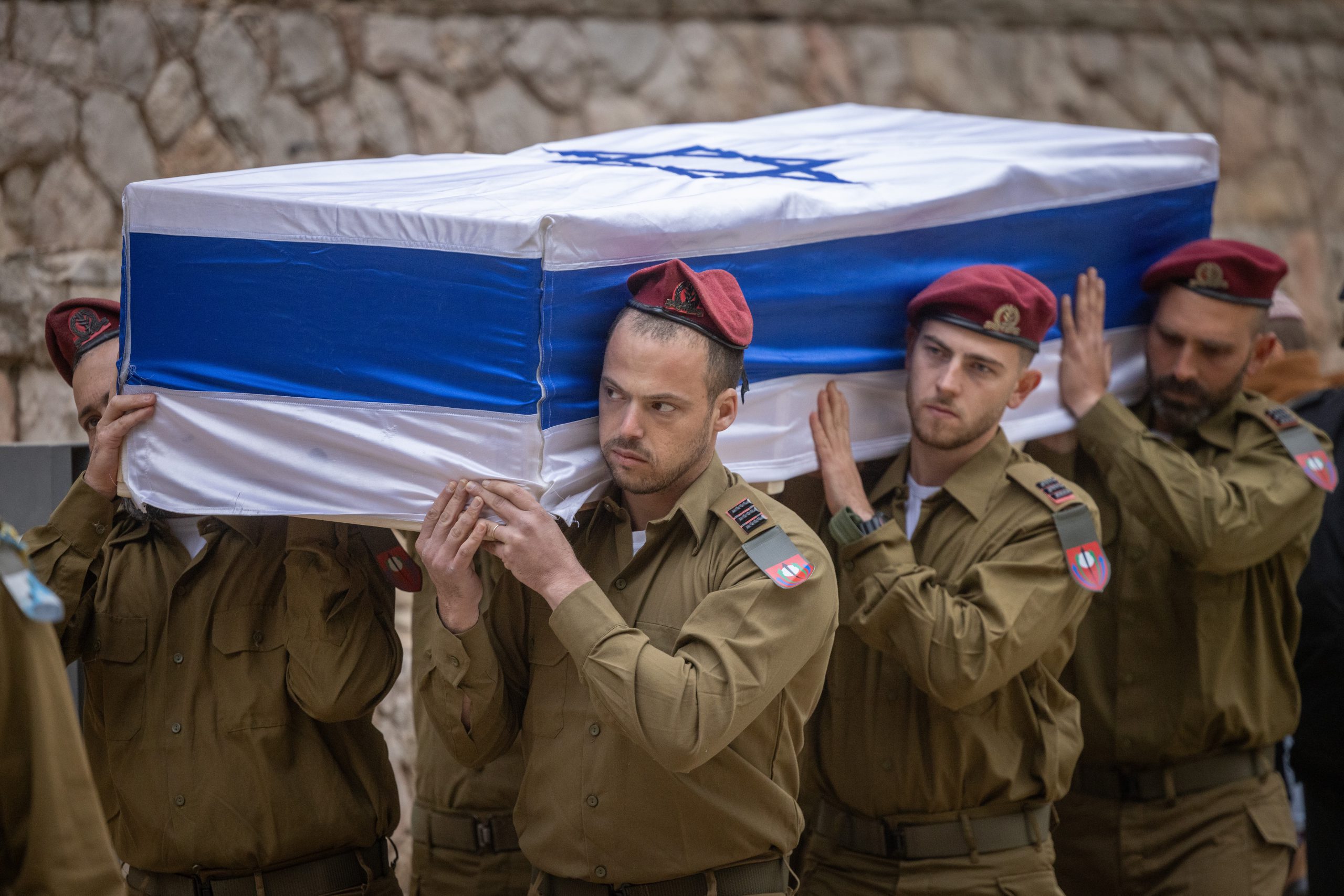 הלווית חלל צה"ל במלחמת חרבות ברזל בהר הרצל.