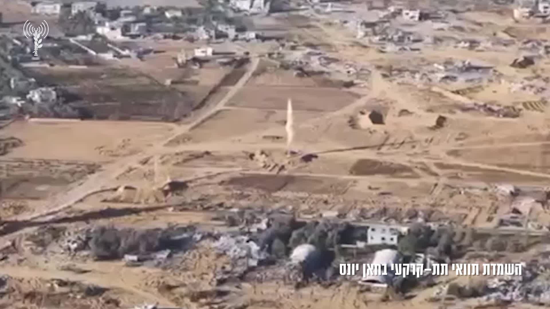 השמדת מנהרה בחאן יונס