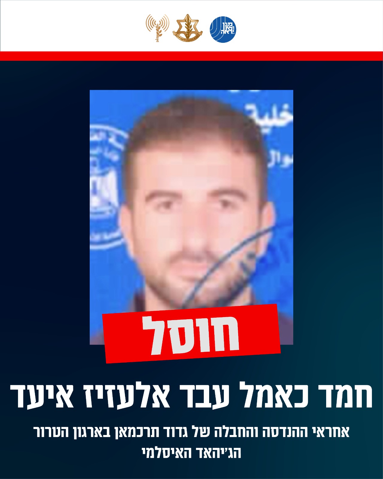 חוסל מפקד שג'אעיה בג'יאהד האיסלאמי