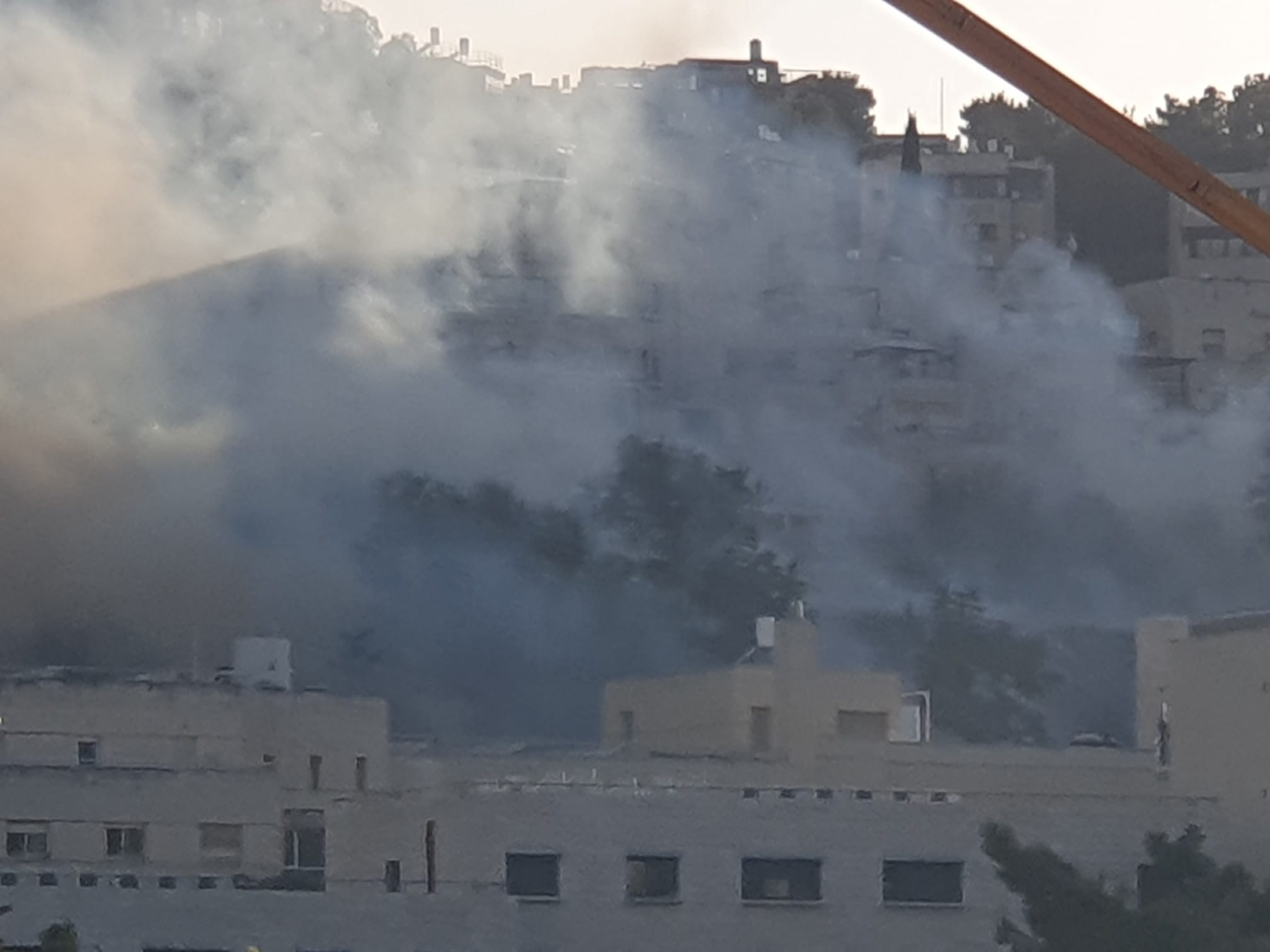 שריפה ליד מכון לב: מטוסי כיבוי באוויר