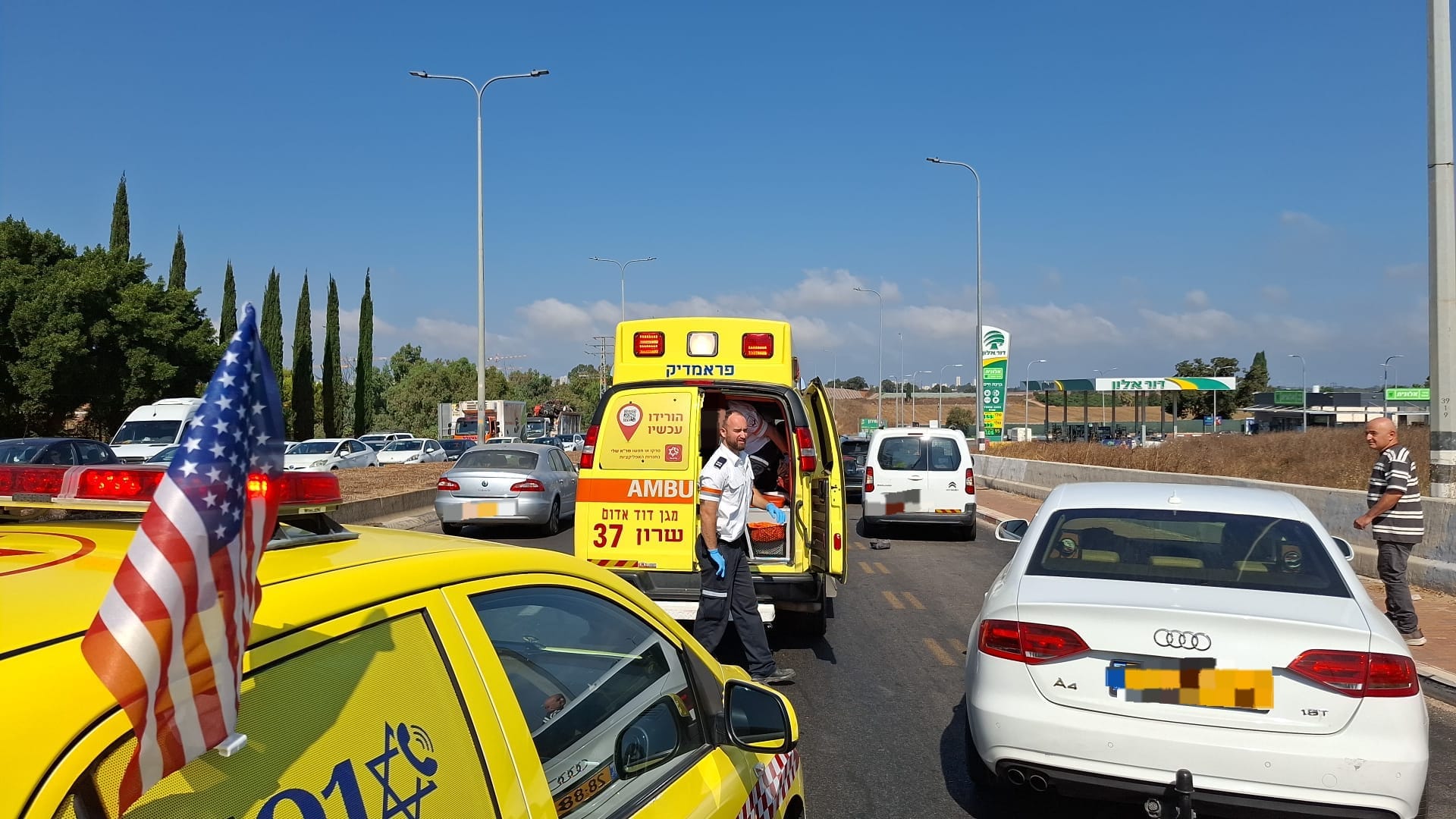 תיעוד ממקום הפיגוע באיזור בית ליד.