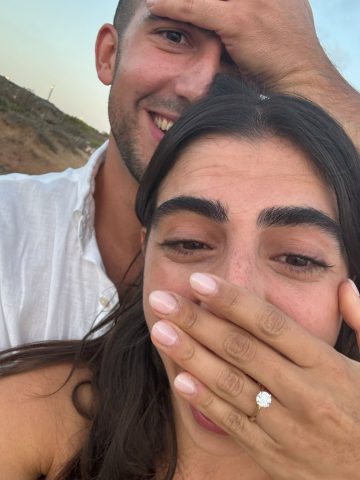 נועה אסטנג'לוב ועמית פרנקו (צילם מתוך אינסטגרם)