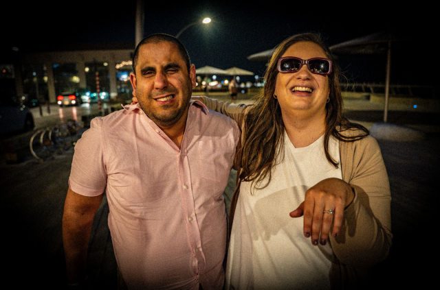 ענהאל כליפה ובן זוגה חיים פסחוב (צילום יניב ברמן)