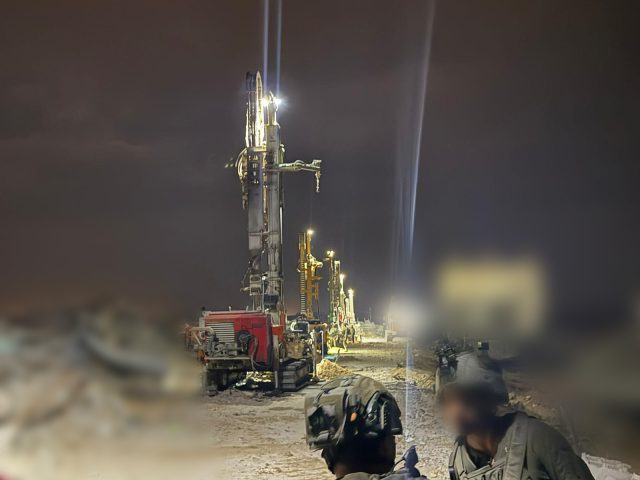 קידוחים למציאת מנהרות (דובר צה"ל)