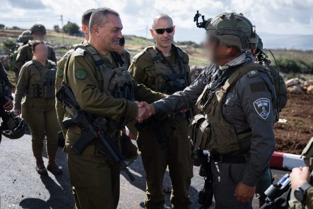 הרמטכ״ל בסיור בצפון השומרון |