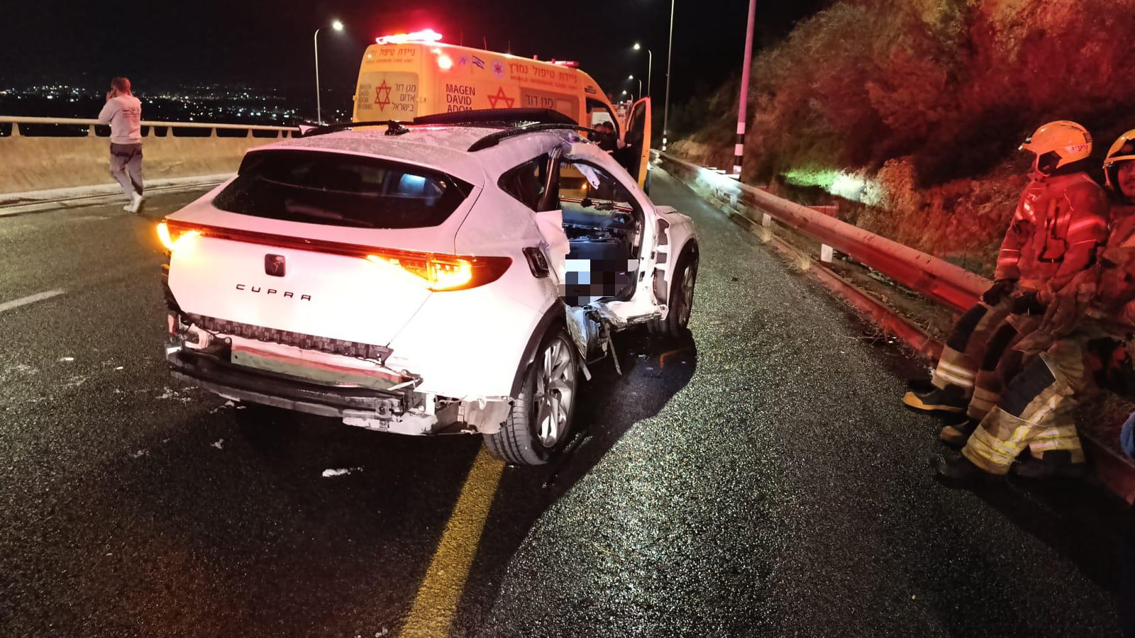 "ראינו רכב מרוסק": נהג התנגש עם רכבו במעקה הבטיחות – ונהרג
