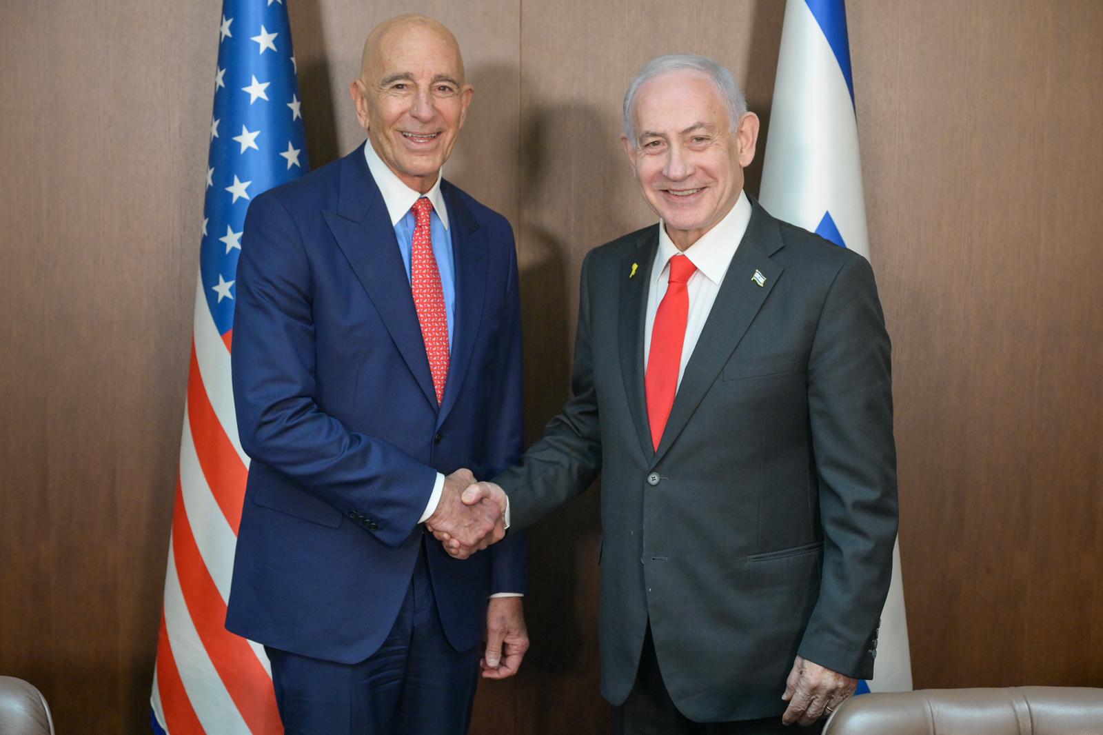 ההסלמה עם סוריה ברקע: נתניהו נפגש עם השליח המיוחד טום ברק