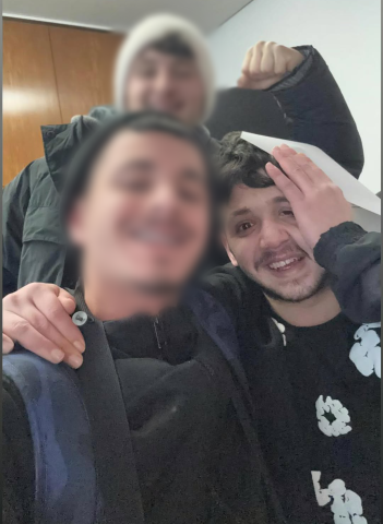 נחמיה אפשטיין בתמונה ראשונה אחרי השחרור (מתוך האינסטגרם של ידידיה אפשטיין)