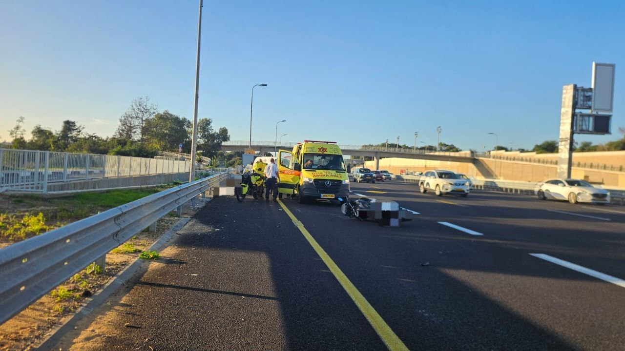 תאונה קטלנית: רוכב אופנוע נהרג בכביש החוף
