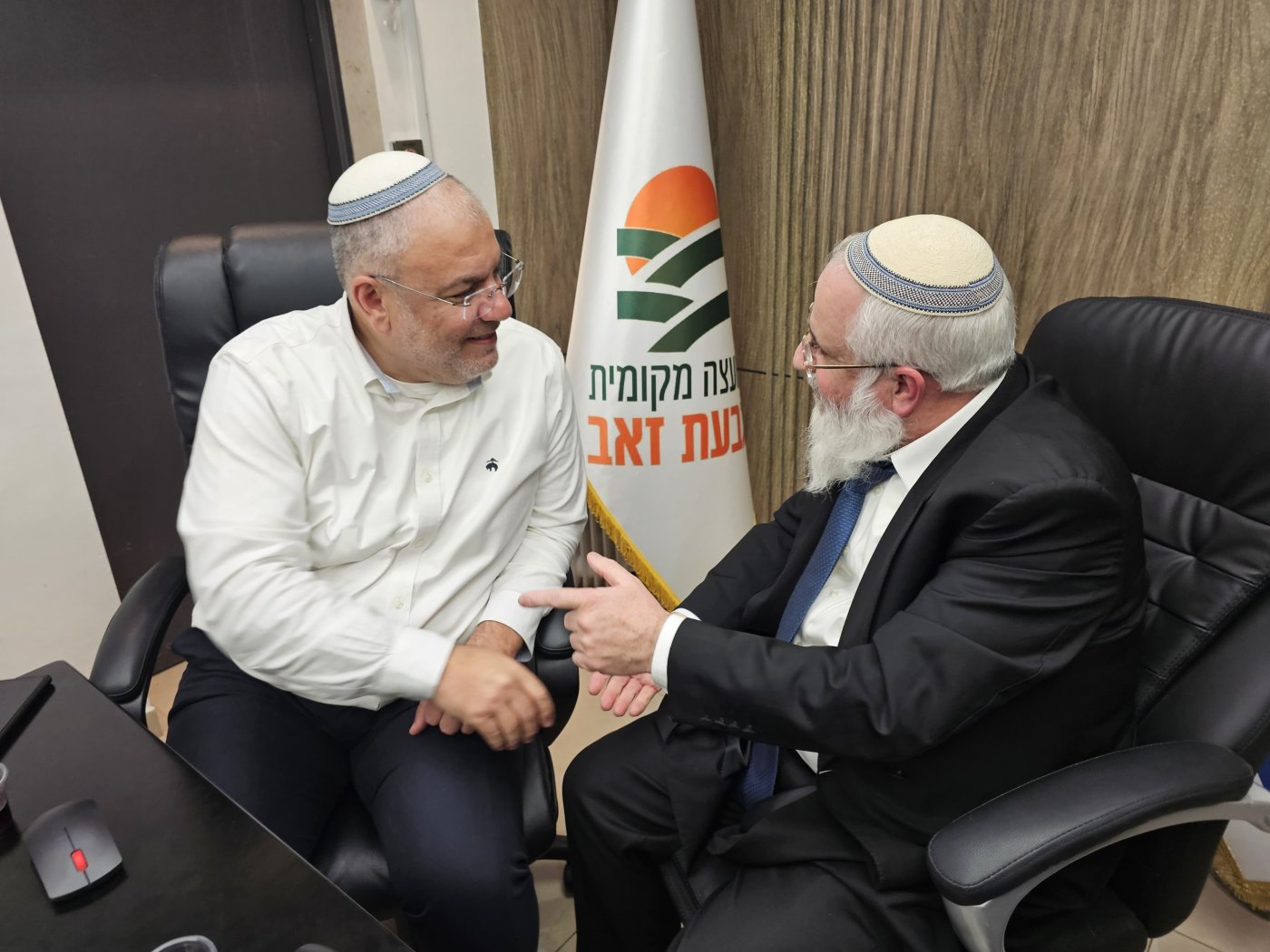 יוסי אסרף והרב אהרון פרידמן