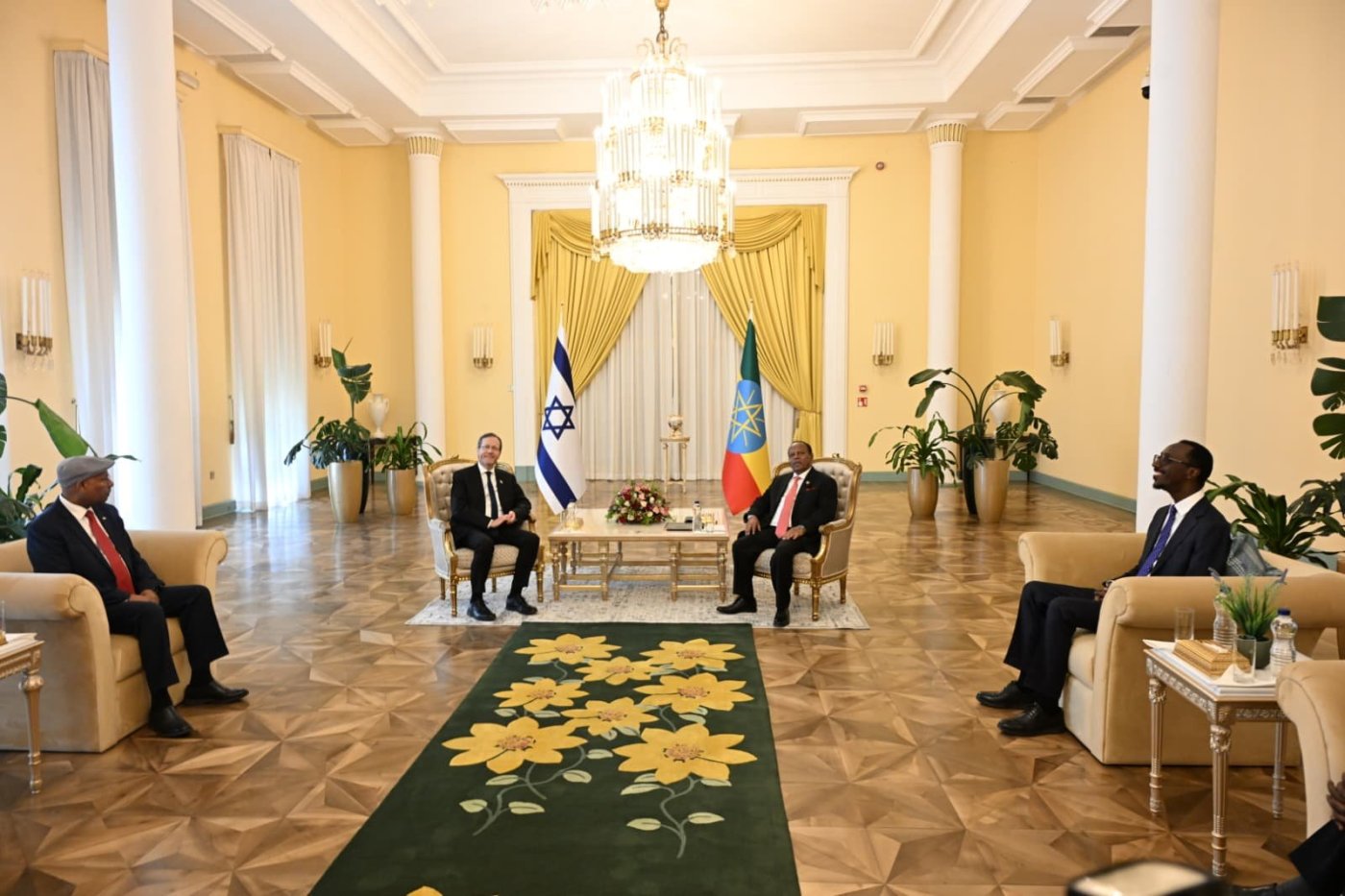 הפגישה של הרצוג ונשיא אתיופיה