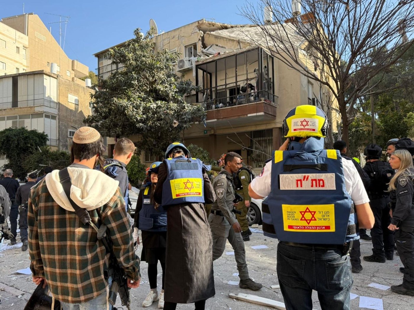 זירת הנפילה במרכז