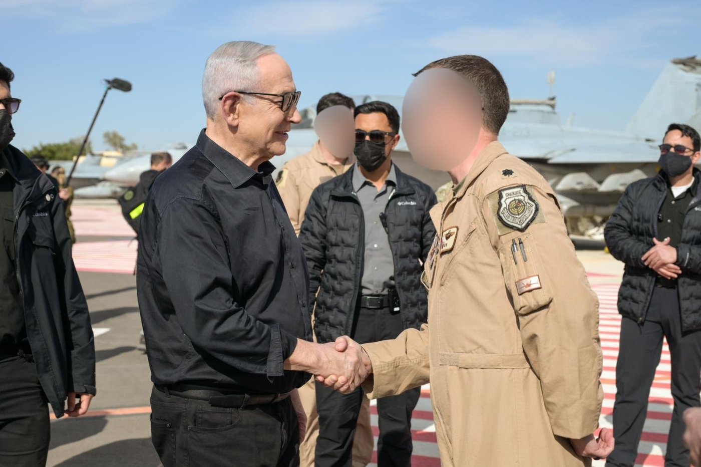 ראש הממשלה נתניהו בבסיס חיל האוויר בדרום