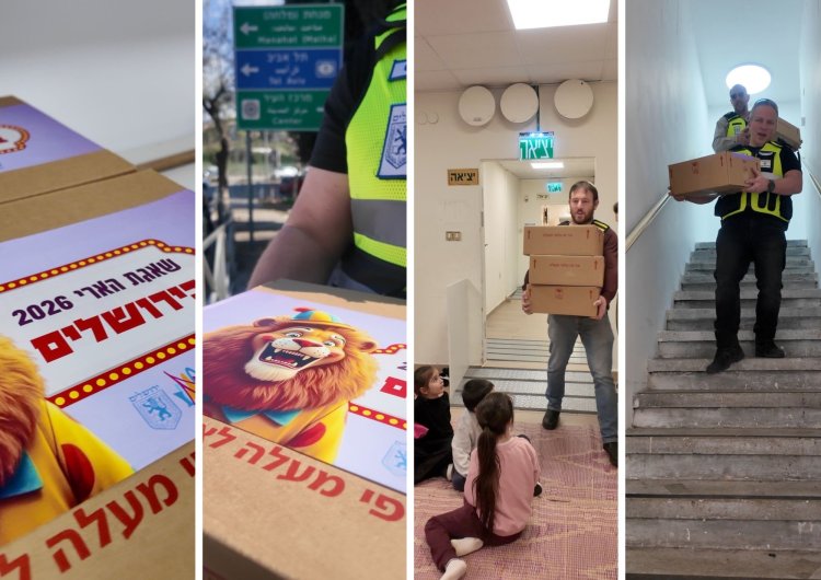 ביחד בשבילכם: עיריית ירושלים חילקה ערכות פעילות במקלטים הציבוריים בעיר