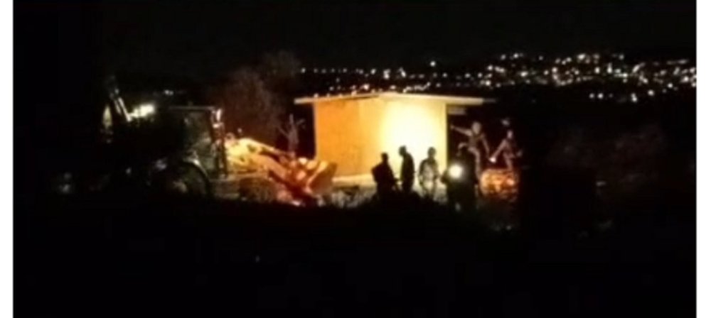 בלילה הקר: כוחות מג"ב פינו בית במאחז בשומרון