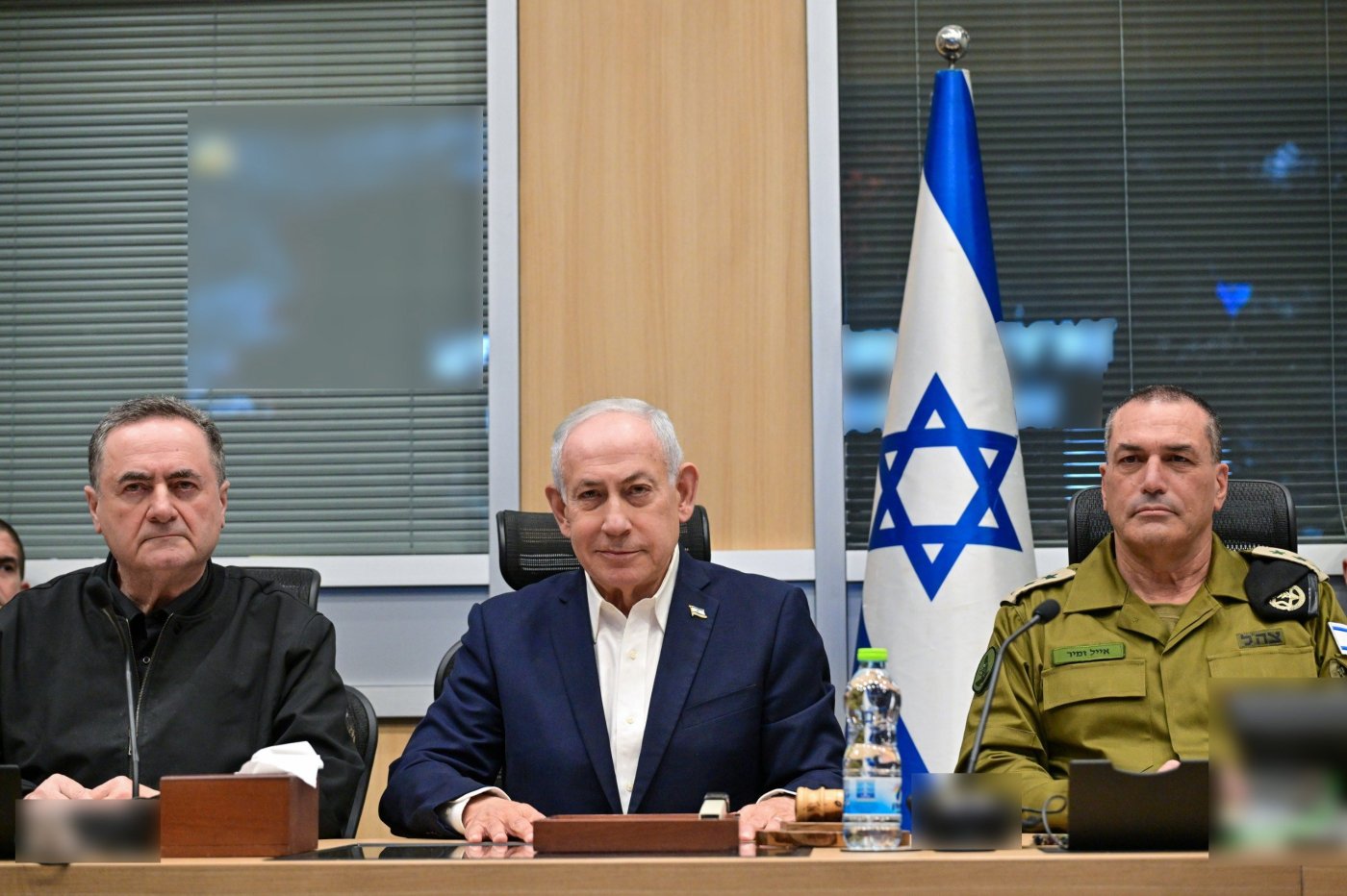 ראש הממשלה בנימין נתניהו עם שר הבטחון והרמטכ"ל