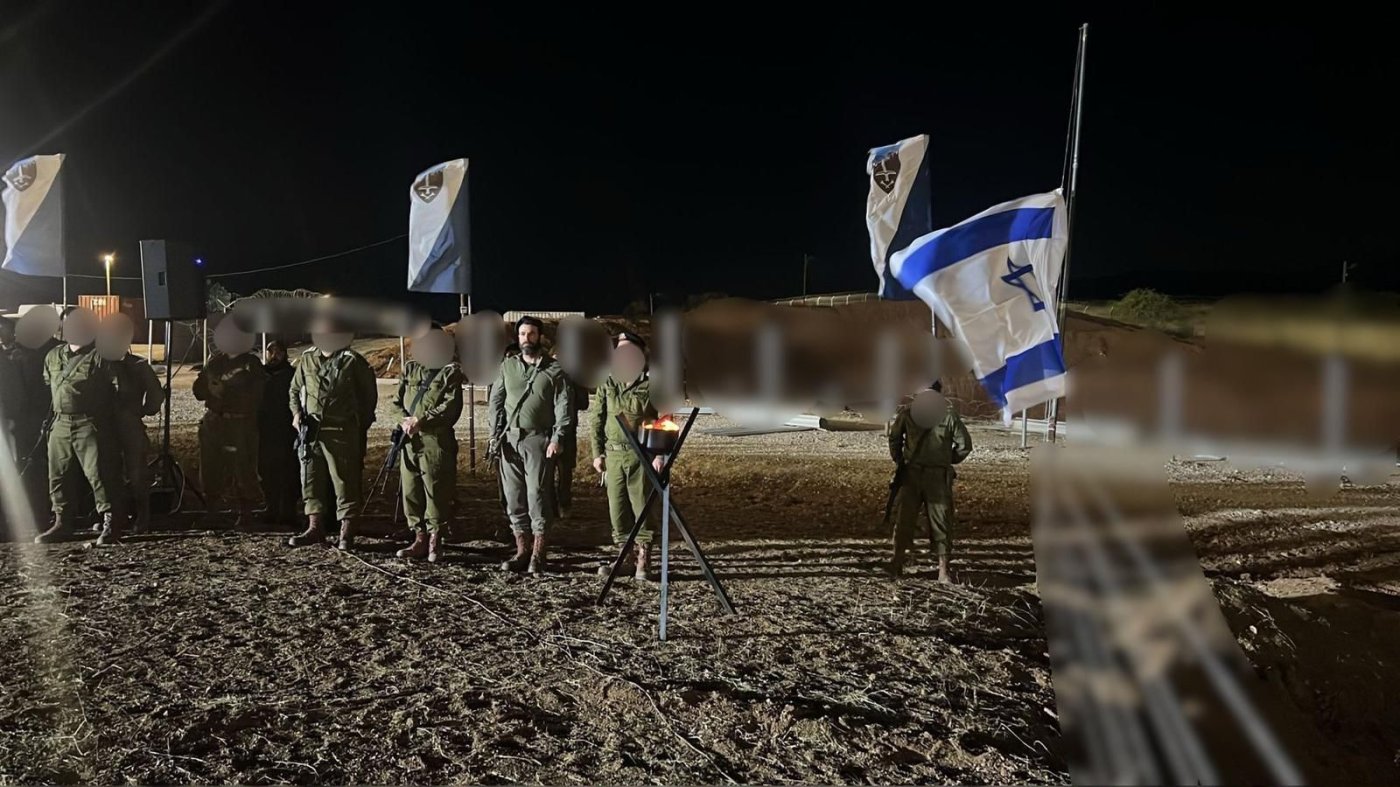 טקס יום הזיכרון בחטיבת החשמונאים