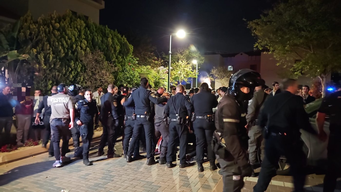 זירת האירוע באשקלון