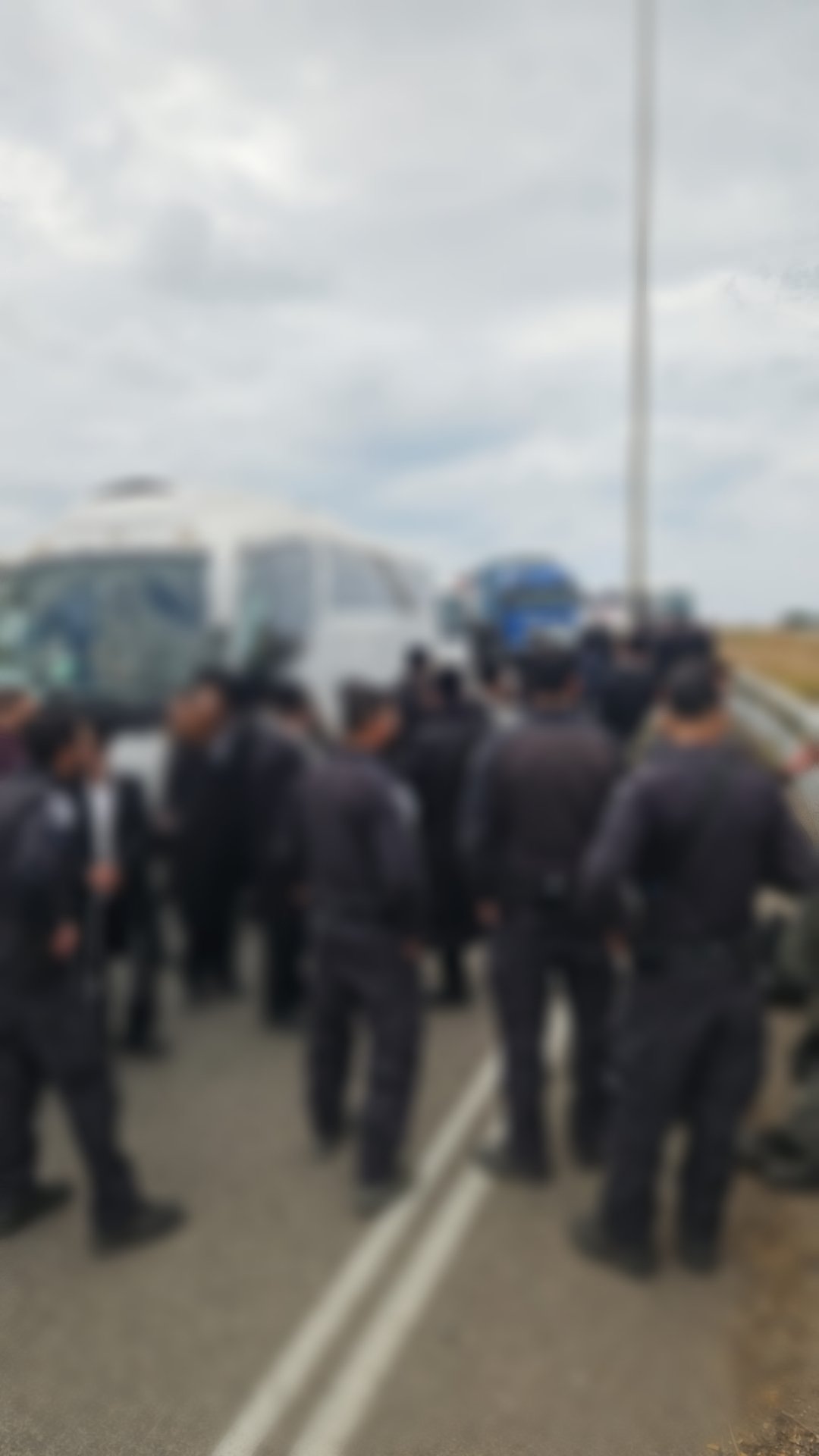 חסימה של הכביש