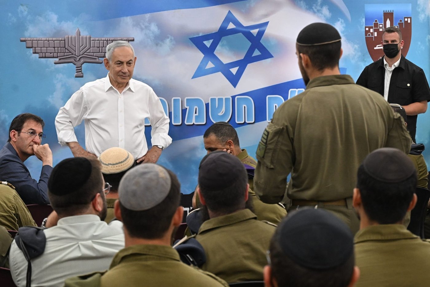 ראש הממשלה נתניהו בביקור בחטיבת החשמונאים