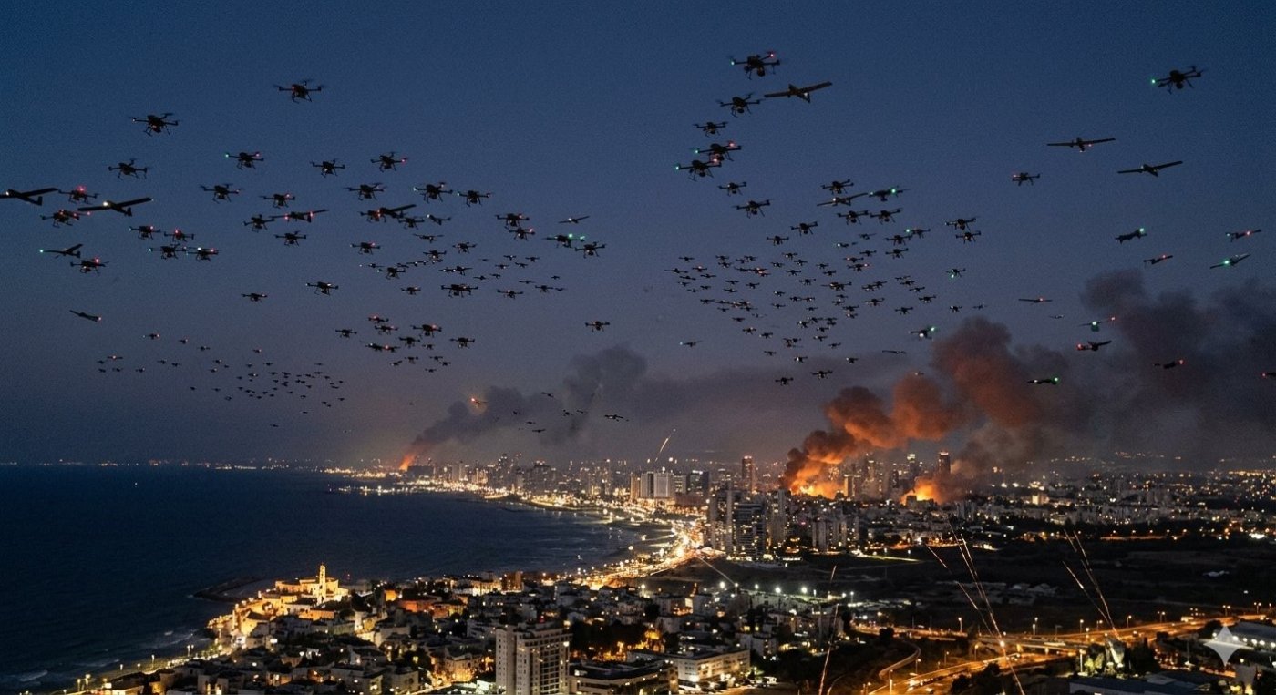 מאות רחפנים על ישראל