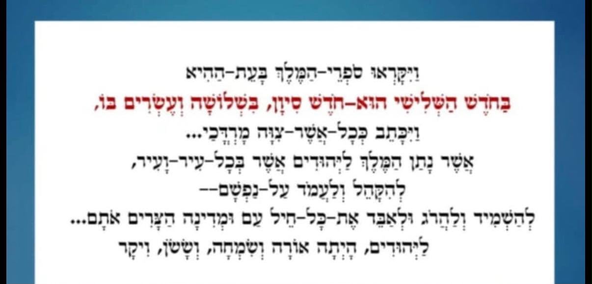 מגילת אסתר חוזה תקיפה באירן
