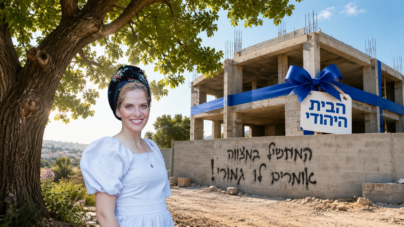 שבות רענן ליד הבית היהודי הלא גמור