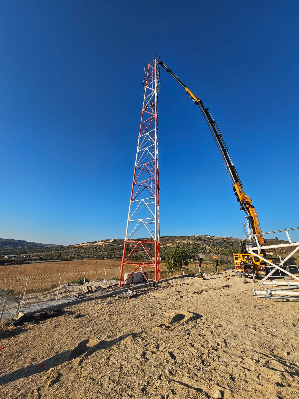 בשורה לתושבים בצפון השומרון: תורן תקשורת חדש הוקם בשא-נור