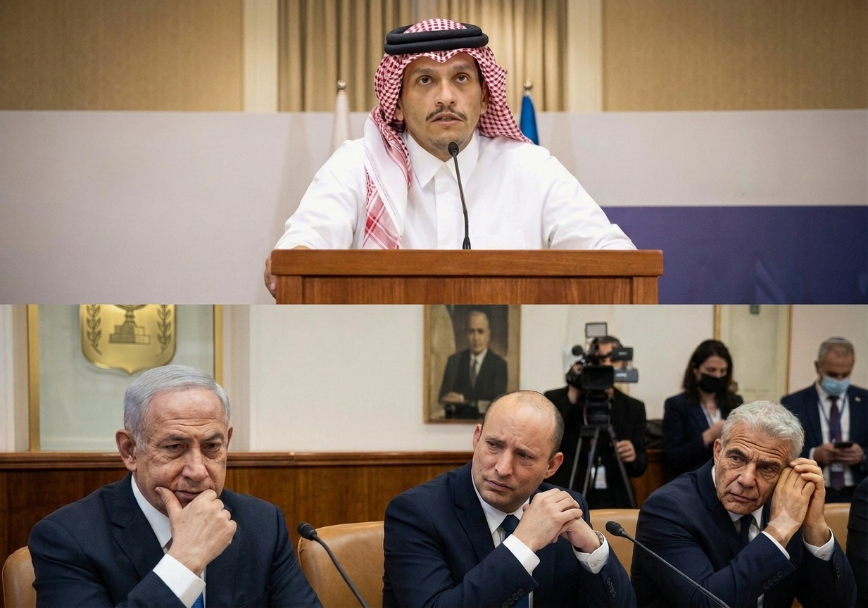 ר"מ קטאר חושף: גם בנט ולפיד העבירו כסף לחמאס