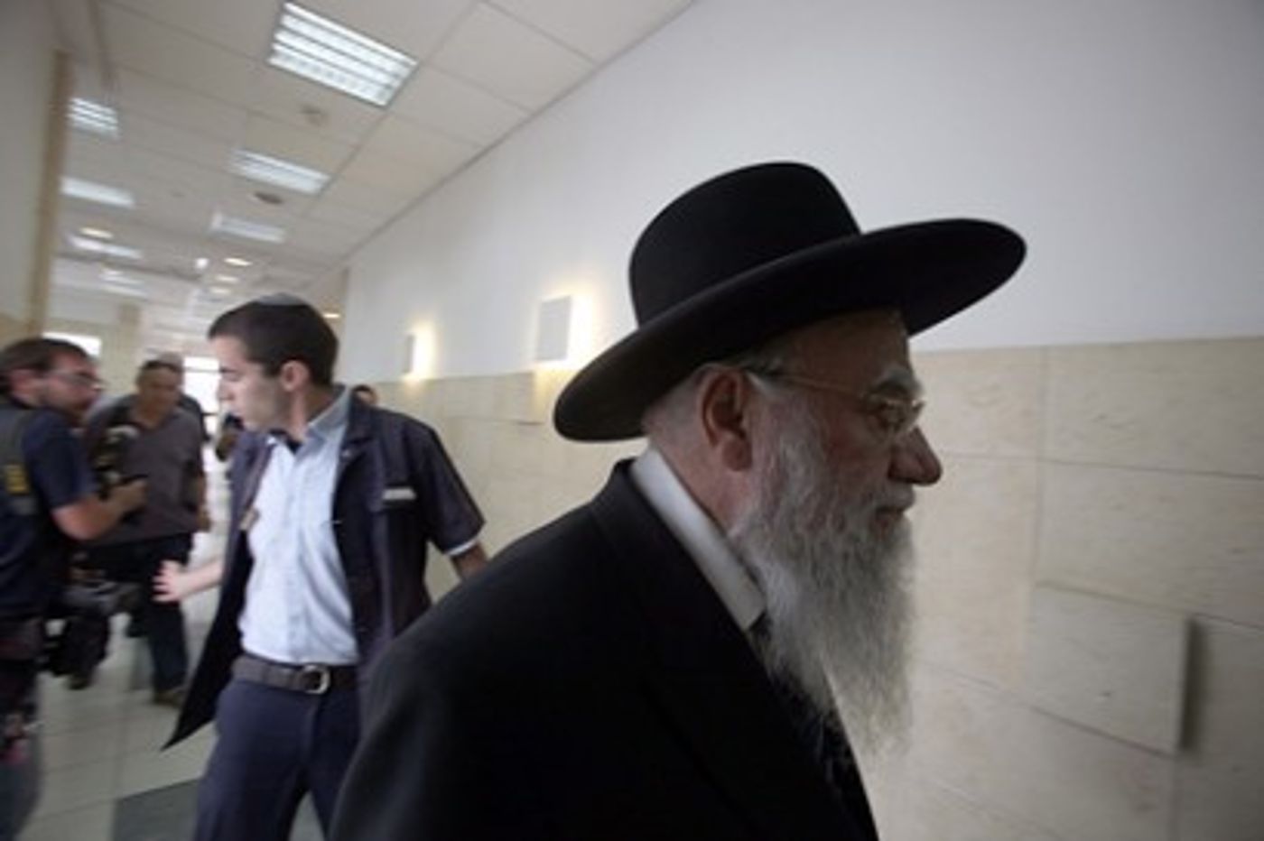 הרב בקשי בבית המשפט (פלאש 90)