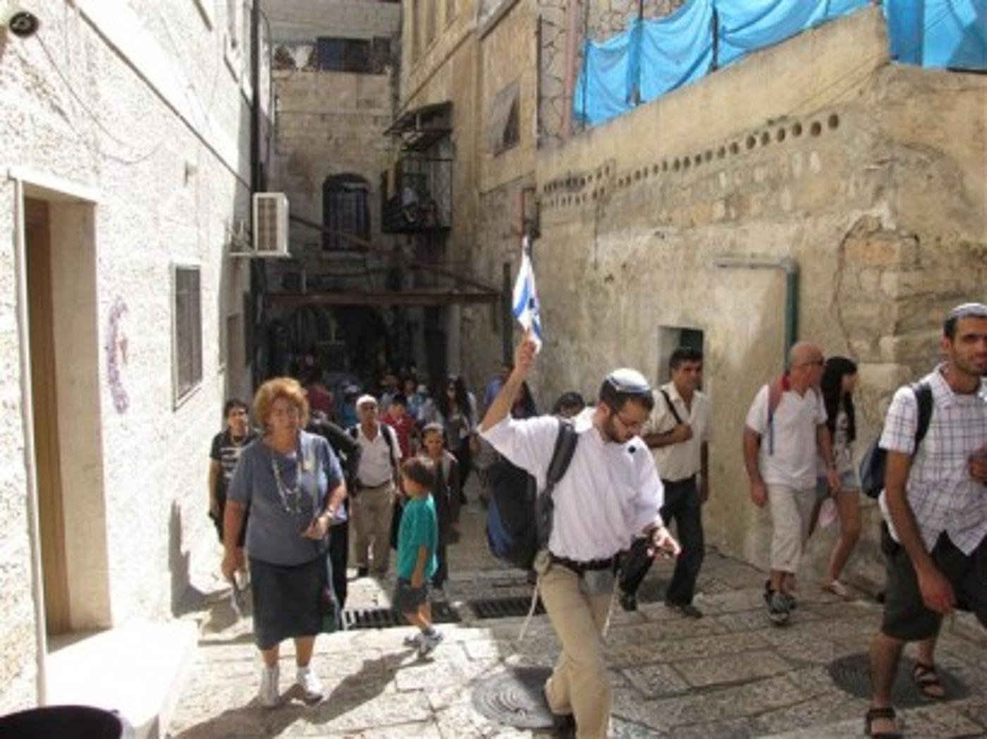 עלייה של עשרות אחוזים במספר המבקרים בעיר העתיקה בחול המועד
