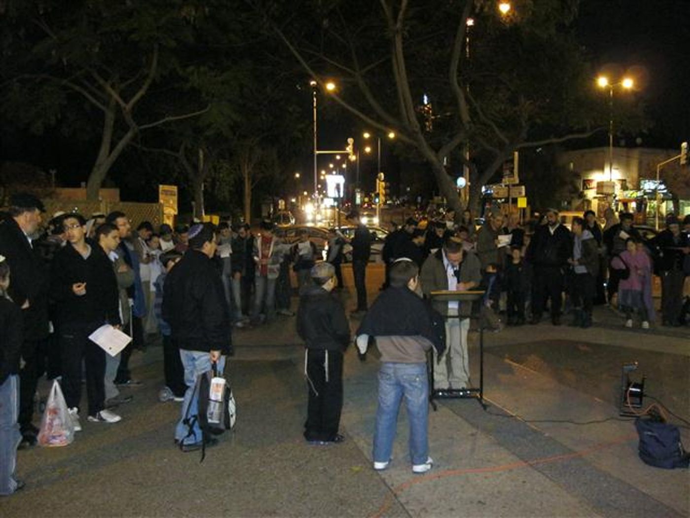 תמונות מתפילת חניכי בני עקיבא למען יונתן פולארד
