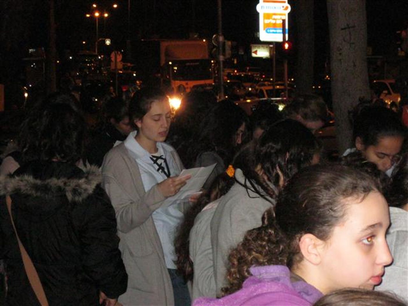 תמונות מתפילת חניכי בני עקיבא למען יונתן פולארד