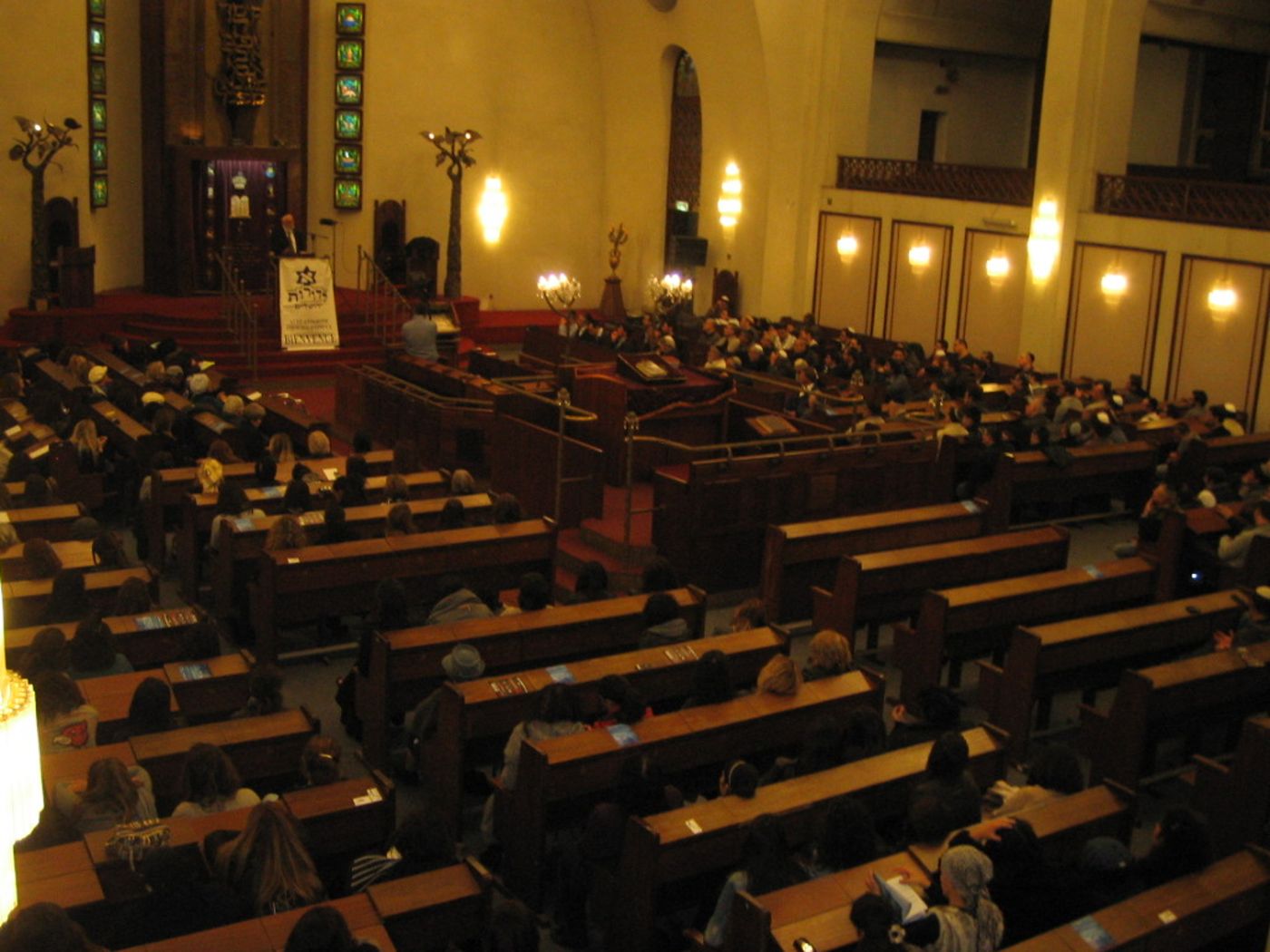  כינוס עולי צרפת בבית הכנסת הגדול בתל אביב (יח"צ)