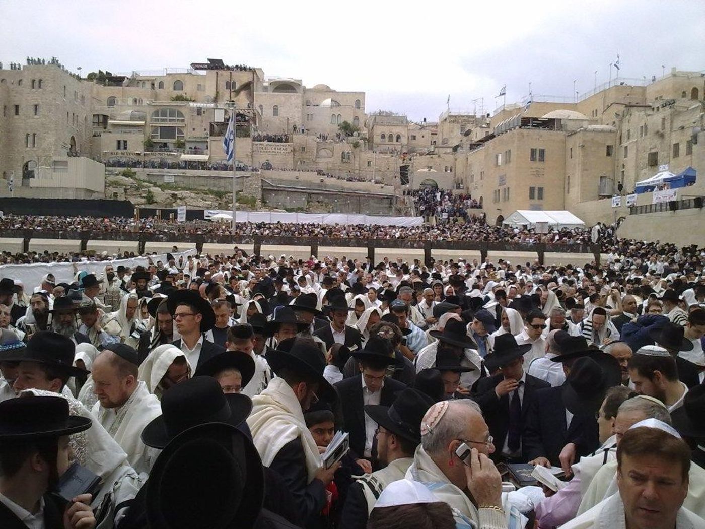 תמונות מברכת הכהנים ההמונית בכותל המערבי