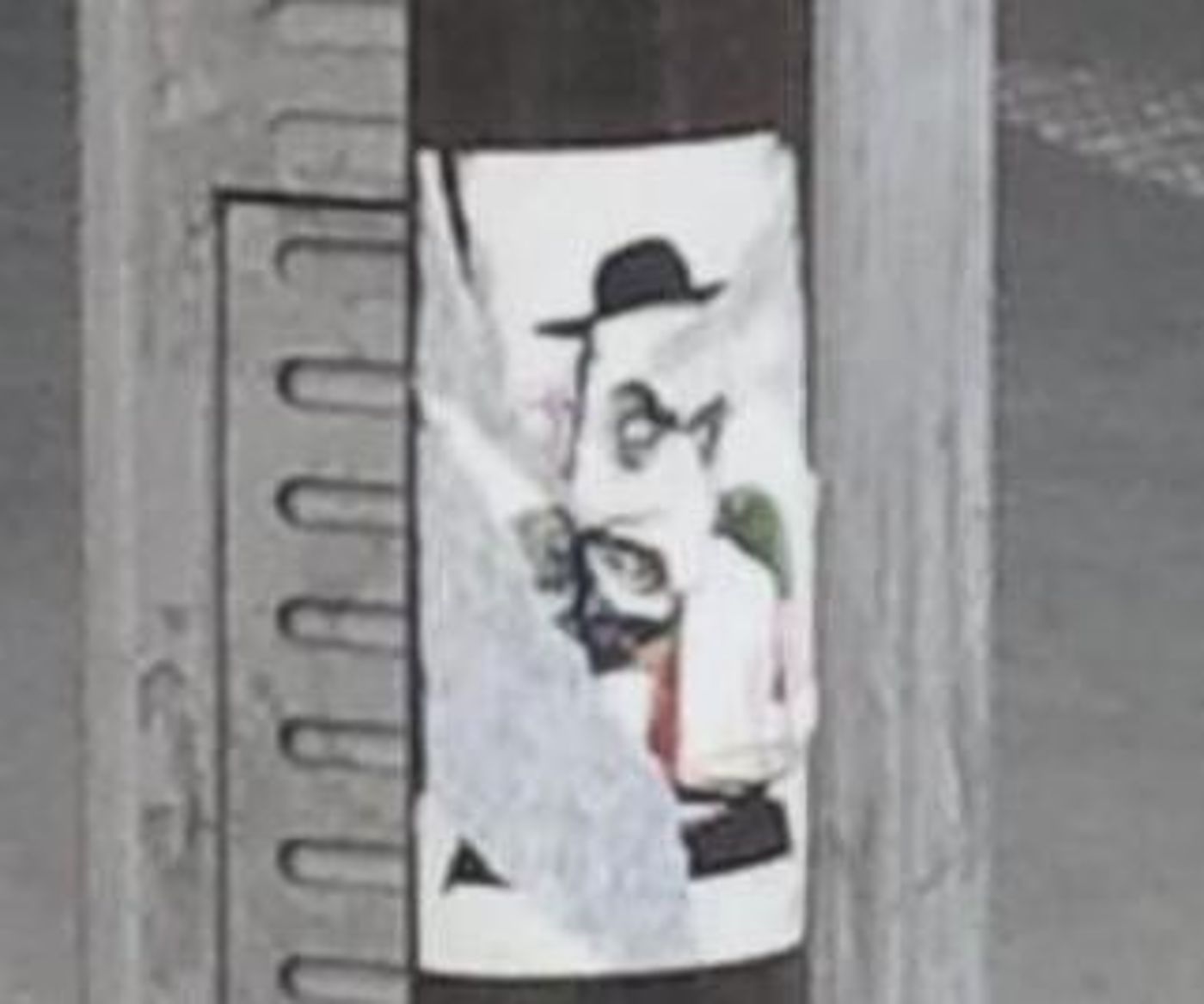 קריקטורה אנטישמית בצורה גלויה ברחובות צרפת
