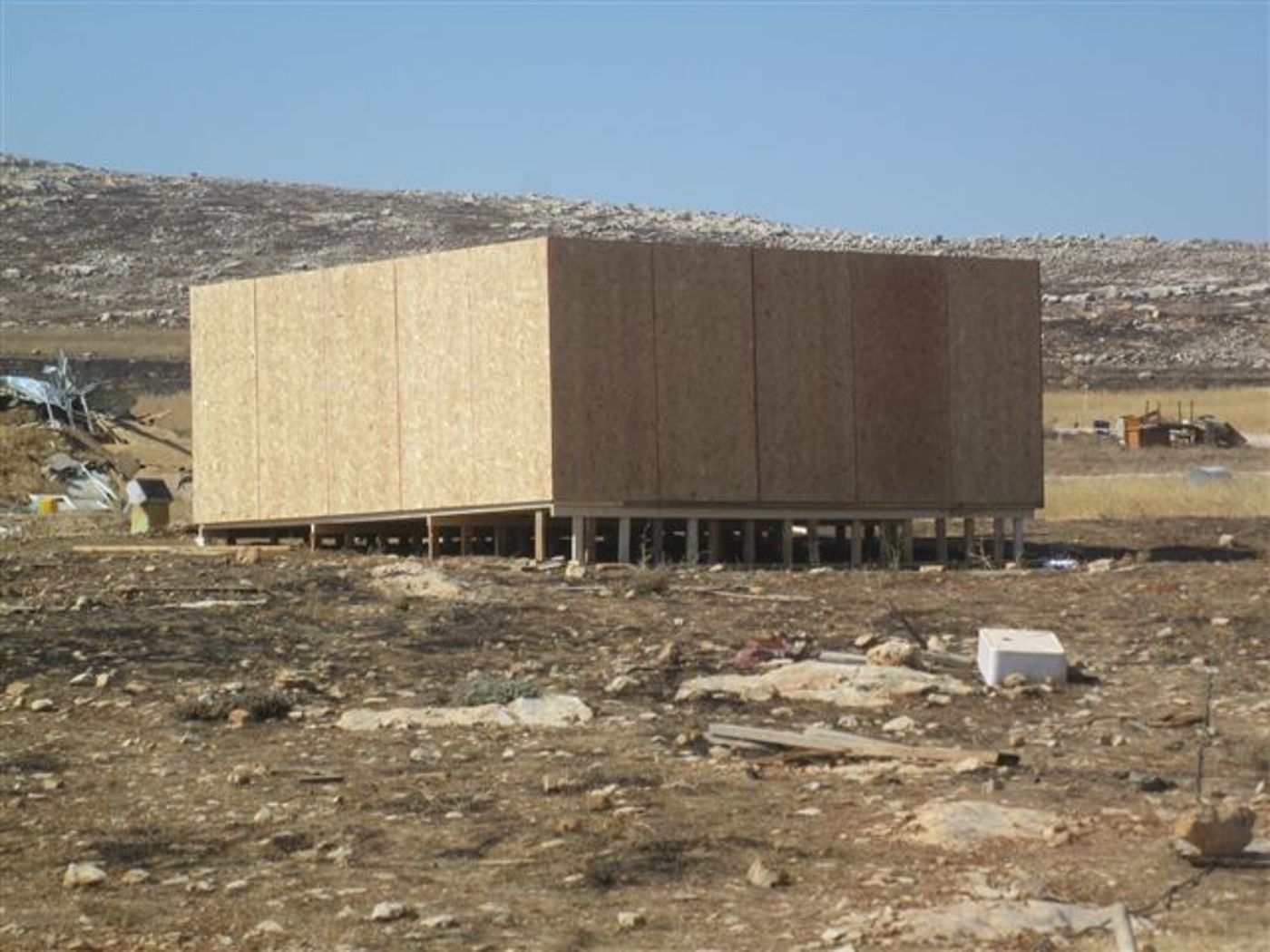 אחרי ההריסה: במעוז אסתר החלו לבנות את המאחז מחדש