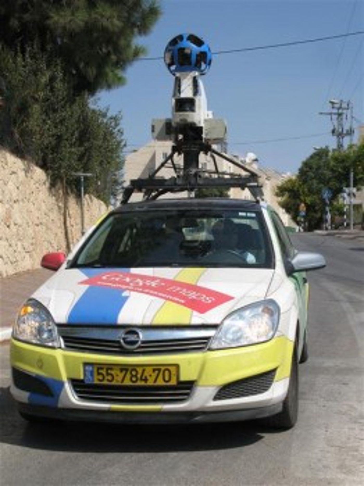 רכבי גוגל סטריט הגיעו לחברון