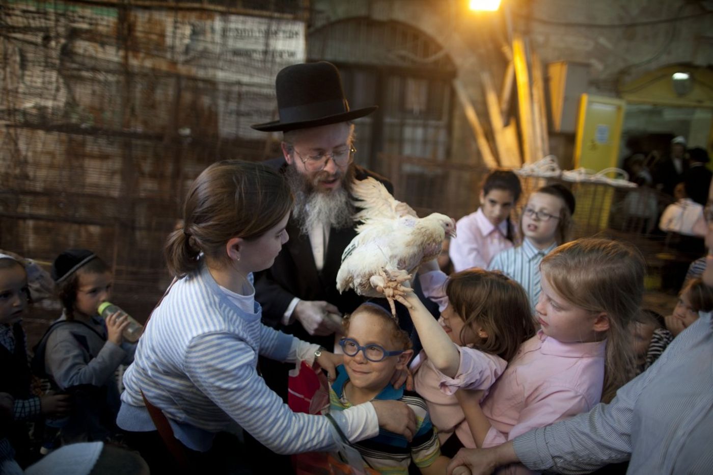 זה התרנגול ילך למיתה: צפו בכפרות בירושלים